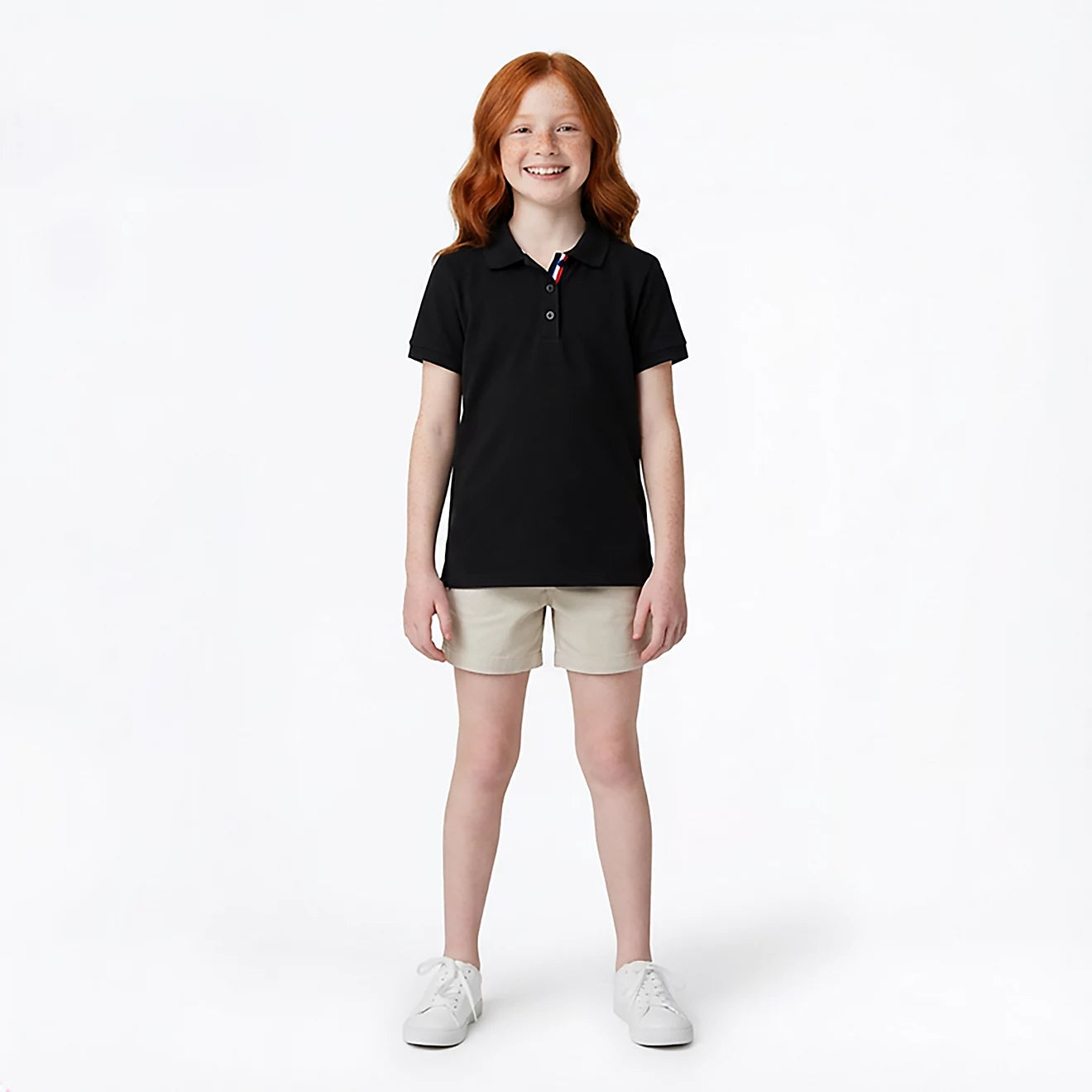 Girls Black Polo shirt
